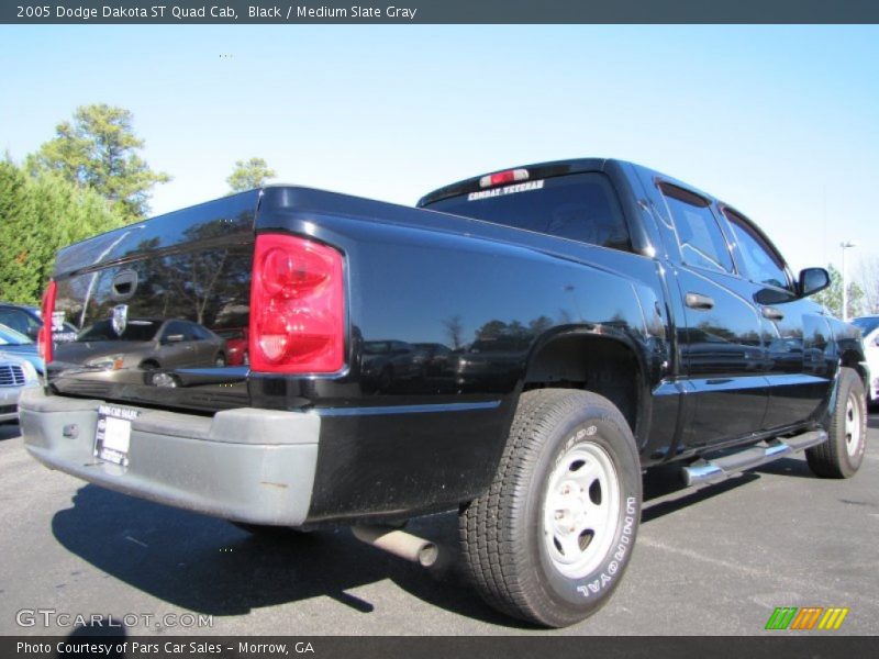 Black / Medium Slate Gray 2005 Dodge Dakota ST Quad Cab