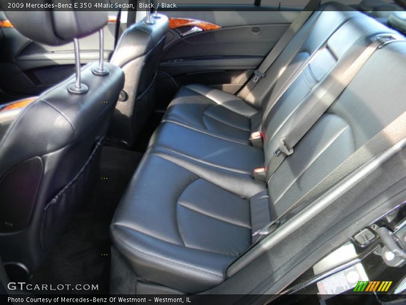 Black / Black 2009 Mercedes-Benz E 350 4Matic Sedan
