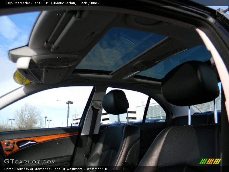 Black / Black 2009 Mercedes-Benz E 350 4Matic Sedan