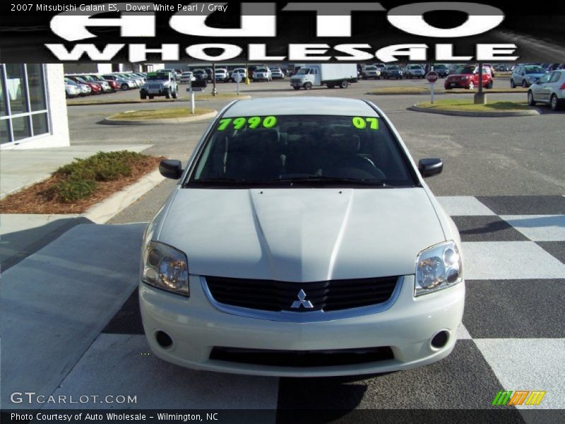 Dover White Pearl / Gray 2007 Mitsubishi Galant ES