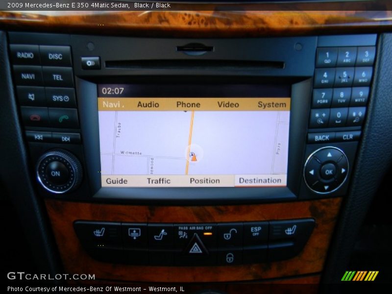 Black / Black 2009 Mercedes-Benz E 350 4Matic Sedan