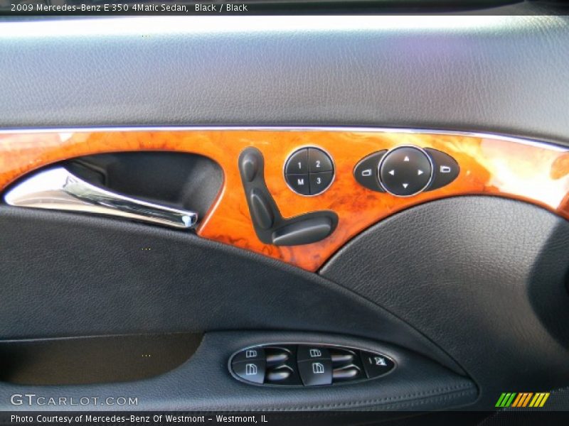 Black / Black 2009 Mercedes-Benz E 350 4Matic Sedan