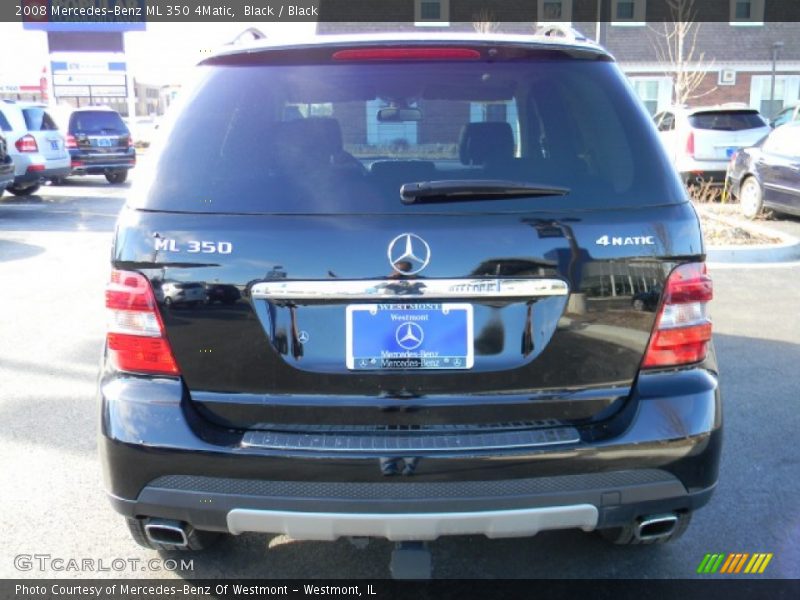Black / Black 2008 Mercedes-Benz ML 350 4Matic