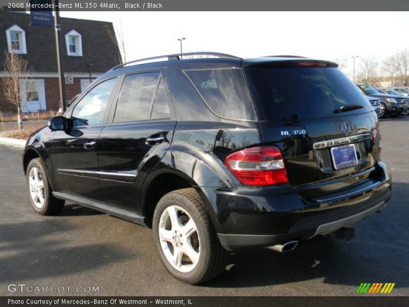 Black / Black 2008 Mercedes-Benz ML 350 4Matic
