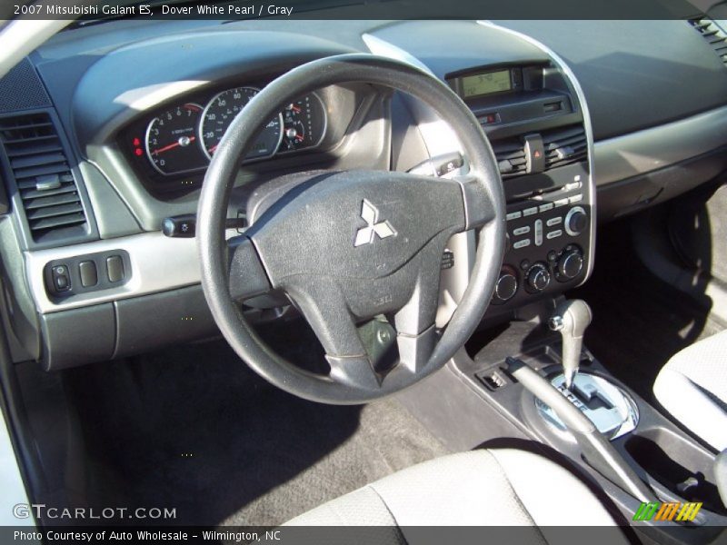Dover White Pearl / Gray 2007 Mitsubishi Galant ES