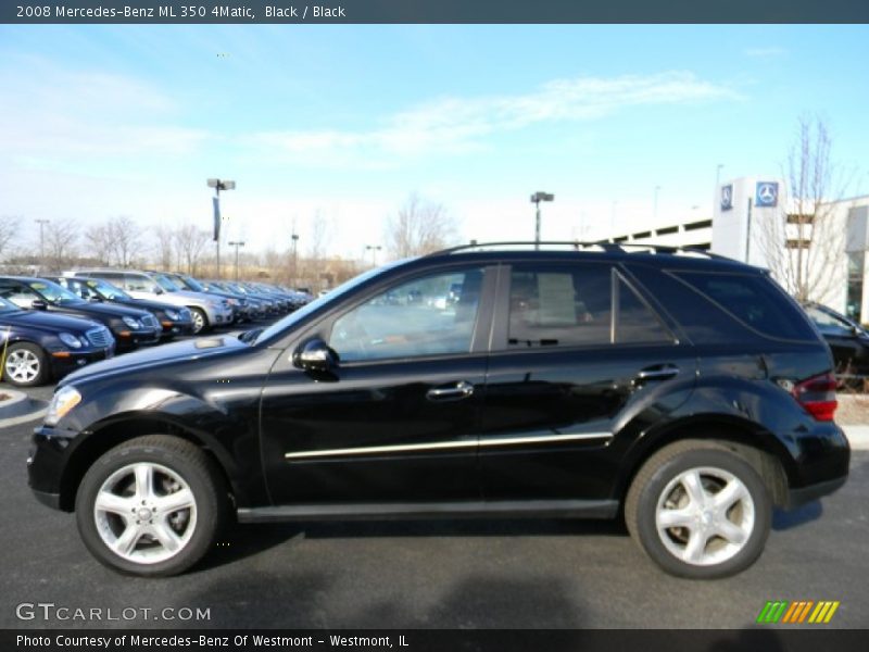 Black / Black 2008 Mercedes-Benz ML 350 4Matic