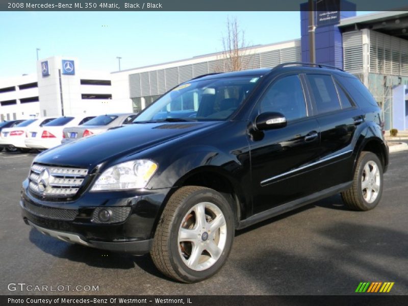 Black / Black 2008 Mercedes-Benz ML 350 4Matic