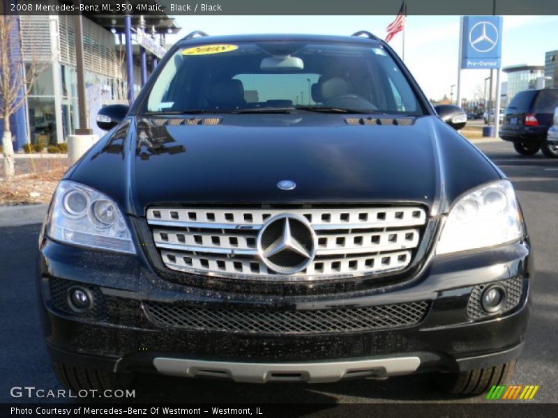 Black / Black 2008 Mercedes-Benz ML 350 4Matic