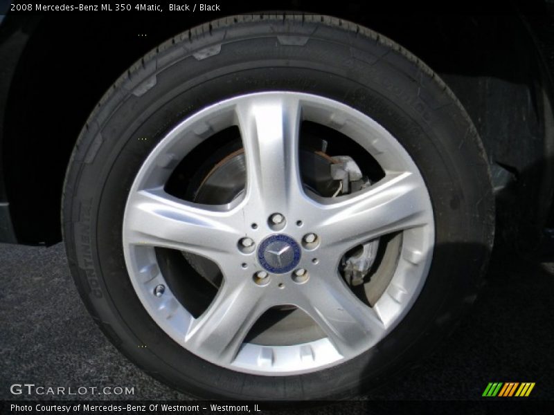 Black / Black 2008 Mercedes-Benz ML 350 4Matic