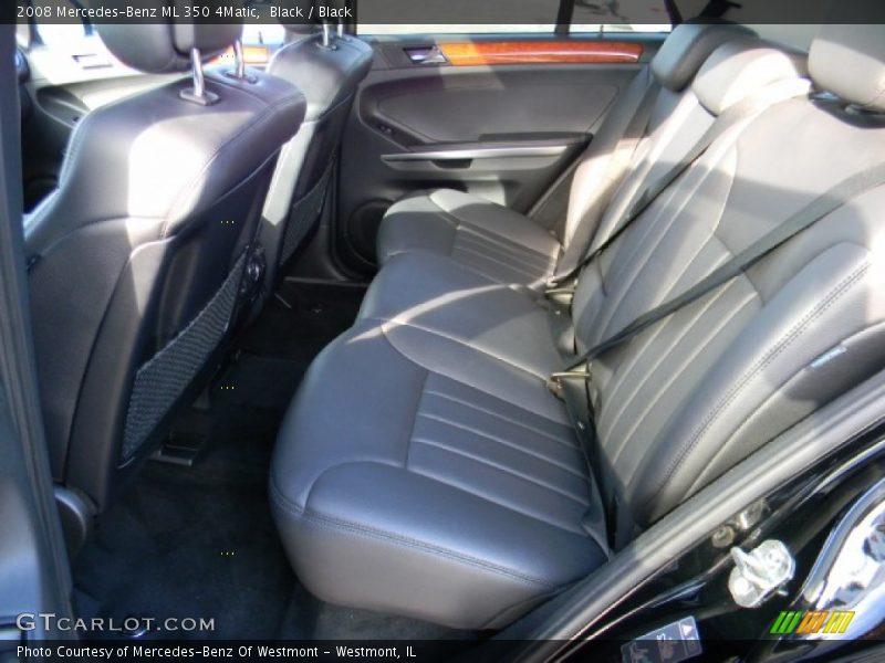 Black / Black 2008 Mercedes-Benz ML 350 4Matic