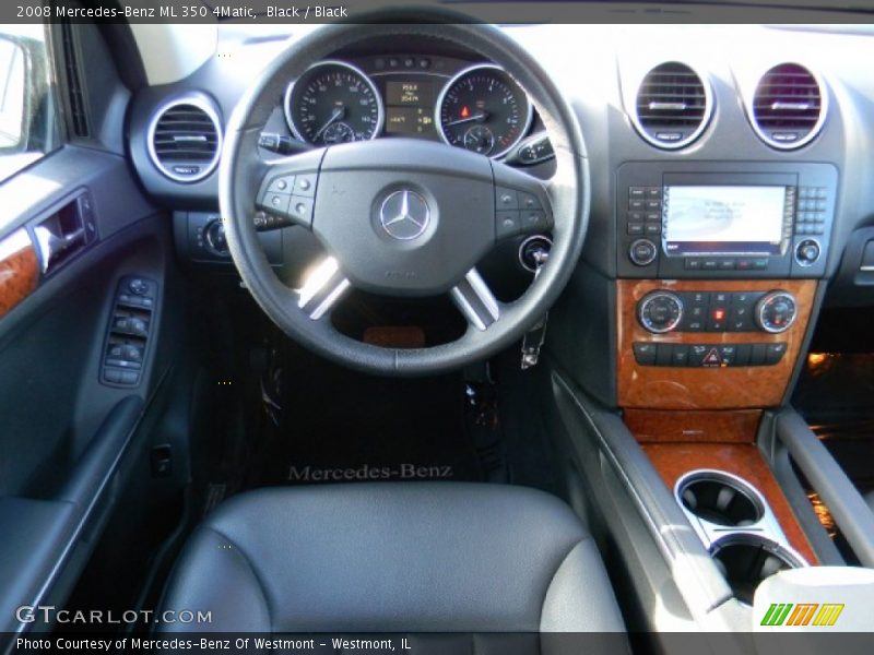 Black / Black 2008 Mercedes-Benz ML 350 4Matic