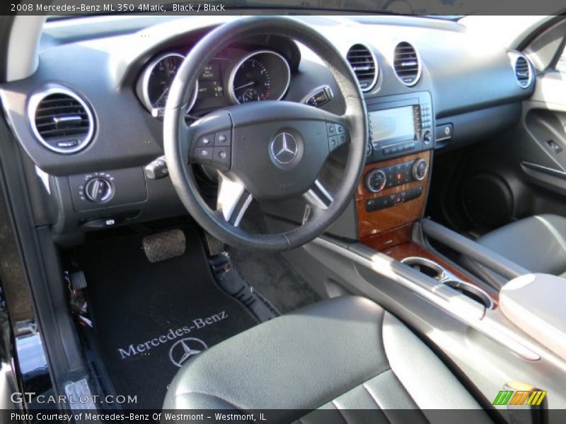Black / Black 2008 Mercedes-Benz ML 350 4Matic