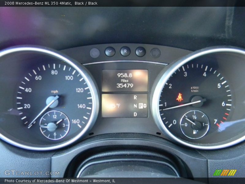 Black / Black 2008 Mercedes-Benz ML 350 4Matic