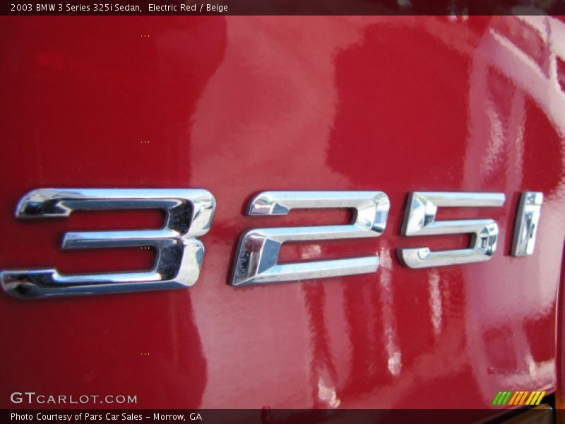 Electric Red / Beige 2003 BMW 3 Series 325i Sedan