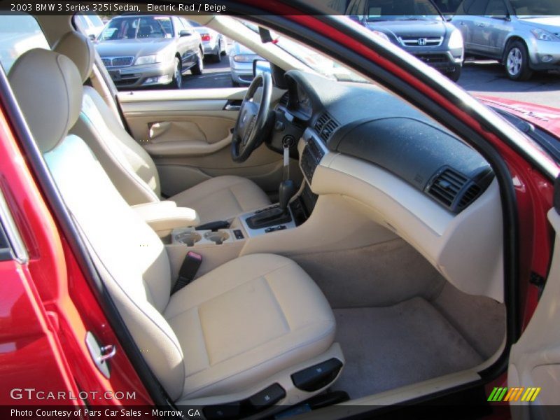 Electric Red / Beige 2003 BMW 3 Series 325i Sedan