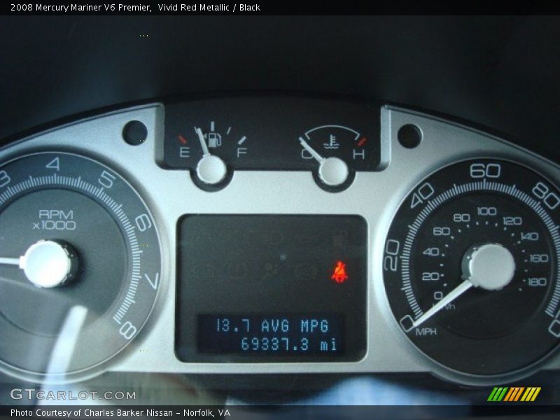  2008 Mariner V6 Premier V6 Premier Gauges