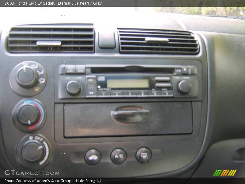 Eternal Blue Pearl / Gray 2003 Honda Civic EX Sedan