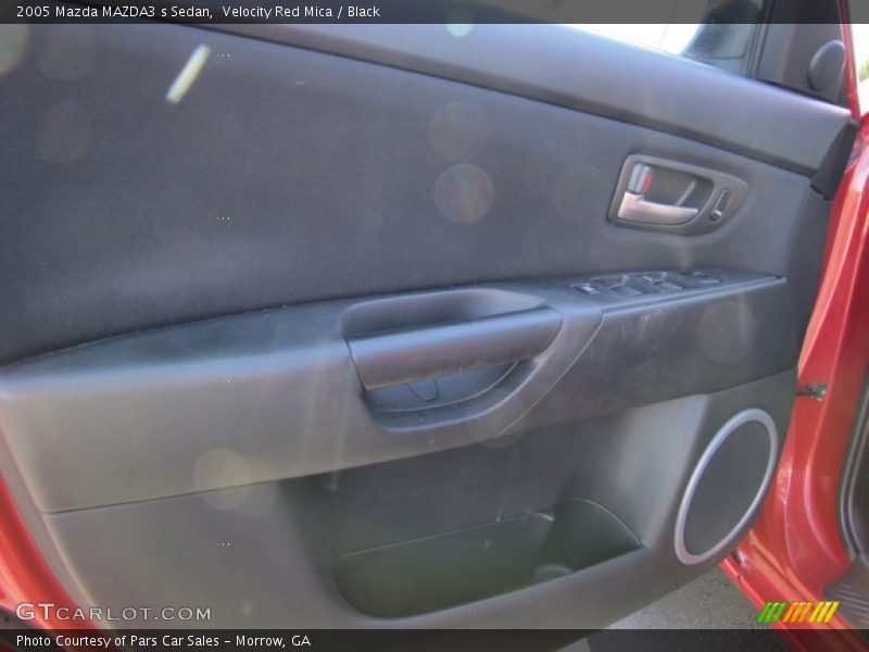 Velocity Red Mica / Black 2005 Mazda MAZDA3 s Sedan
