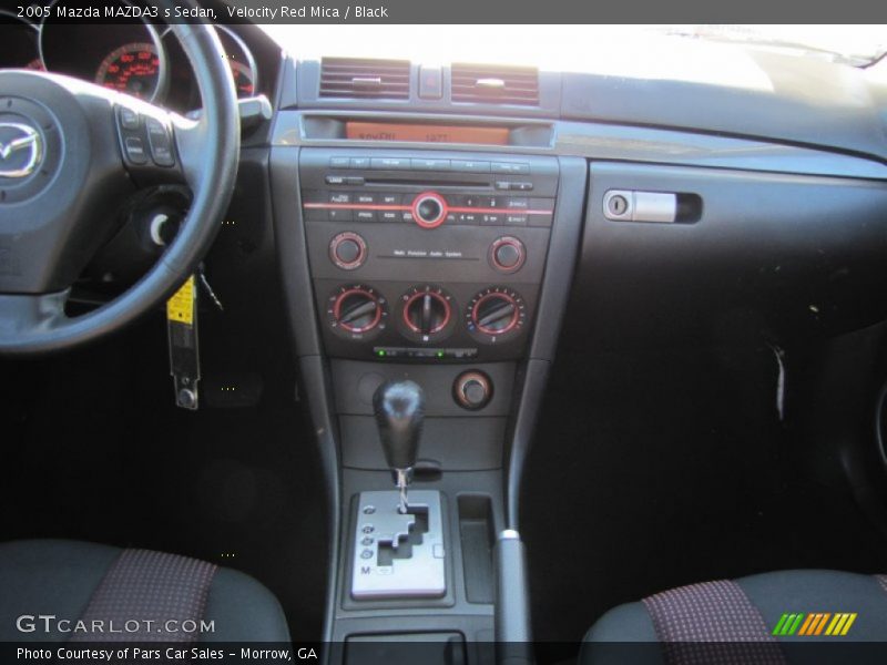 Velocity Red Mica / Black 2005 Mazda MAZDA3 s Sedan