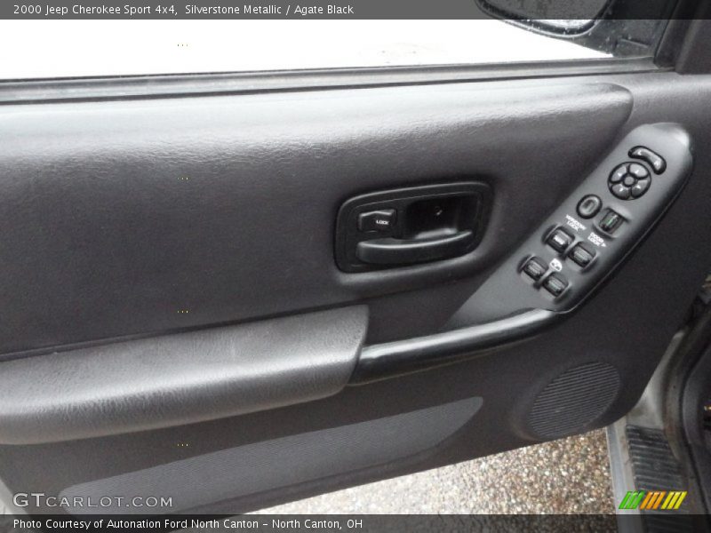 Silverstone Metallic / Agate Black 2000 Jeep Cherokee Sport 4x4