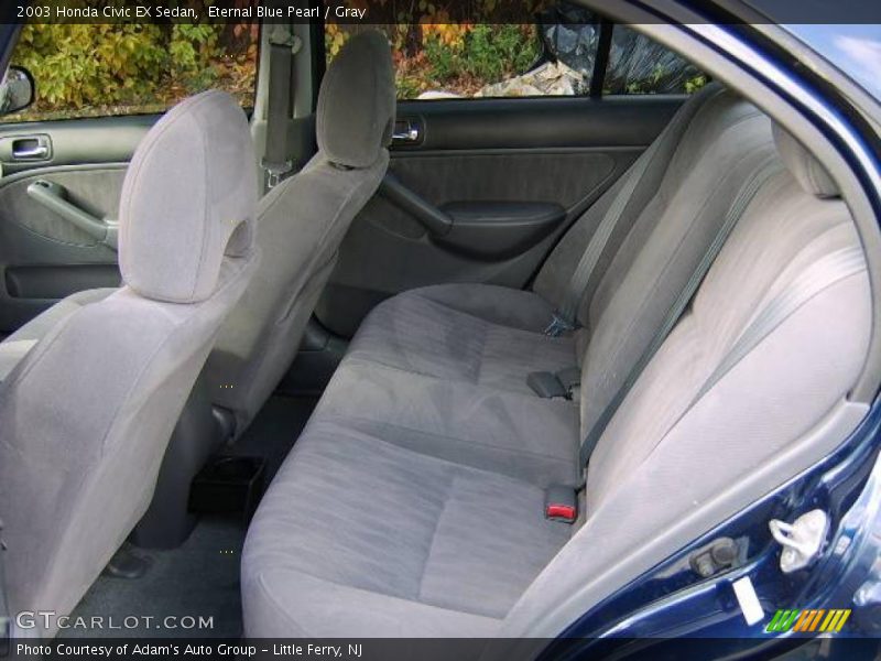 Eternal Blue Pearl / Gray 2003 Honda Civic EX Sedan