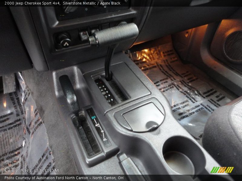 Silverstone Metallic / Agate Black 2000 Jeep Cherokee Sport 4x4