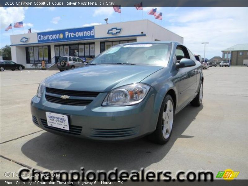 Silver Moss Metallic / Gray 2010 Chevrolet Cobalt LT Coupe