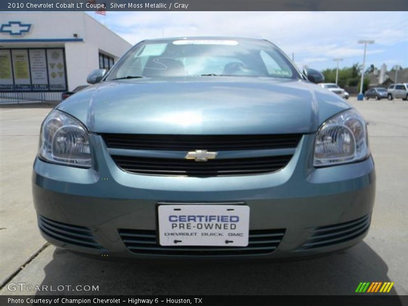 Silver Moss Metallic / Gray 2010 Chevrolet Cobalt LT Coupe