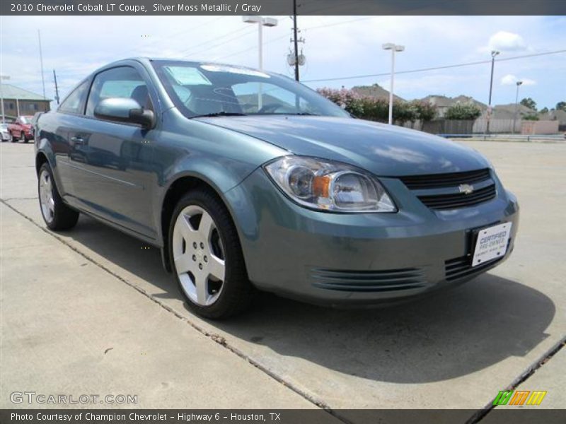 Silver Moss Metallic / Gray 2010 Chevrolet Cobalt LT Coupe