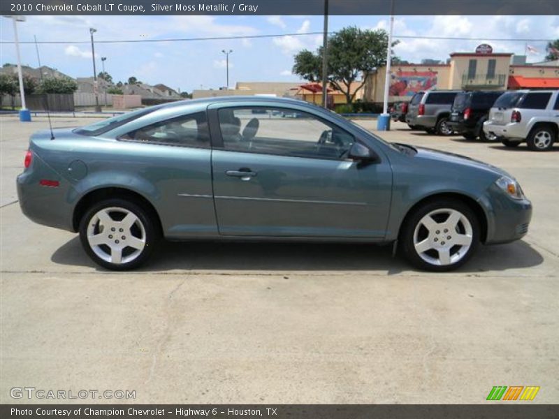 Silver Moss Metallic / Gray 2010 Chevrolet Cobalt LT Coupe