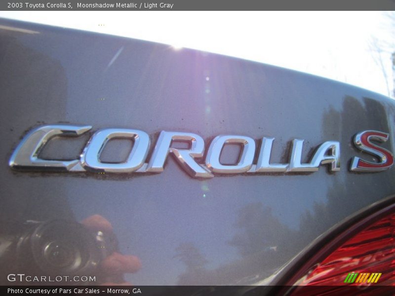Moonshadow Metallic / Light Gray 2003 Toyota Corolla S