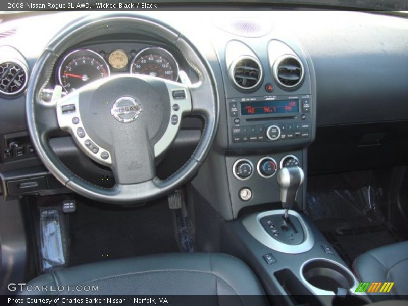 Wicked Black / Black 2008 Nissan Rogue SL AWD