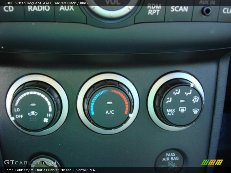 Wicked Black / Black 2008 Nissan Rogue SL AWD