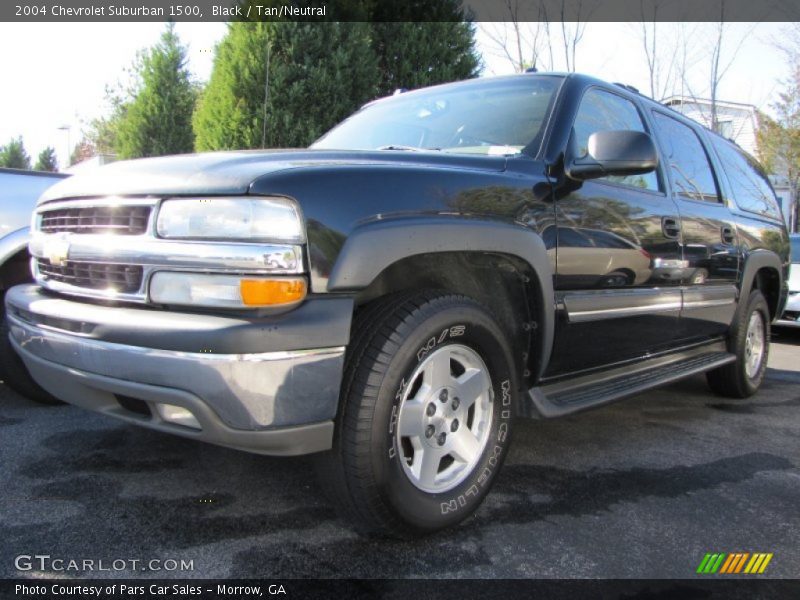 Black / Tan/Neutral 2004 Chevrolet Suburban 1500
