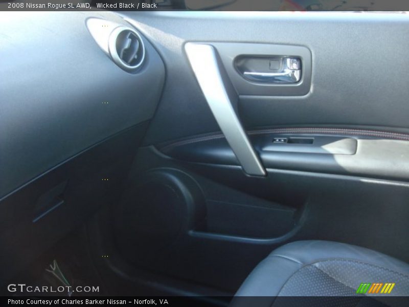 Wicked Black / Black 2008 Nissan Rogue SL AWD