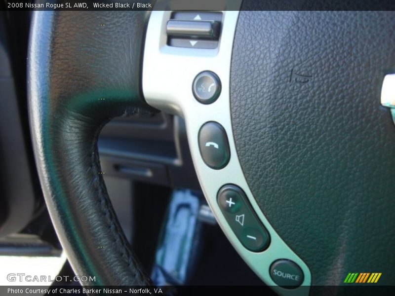 Wicked Black / Black 2008 Nissan Rogue SL AWD
