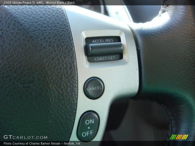 Wicked Black / Black 2008 Nissan Rogue SL AWD