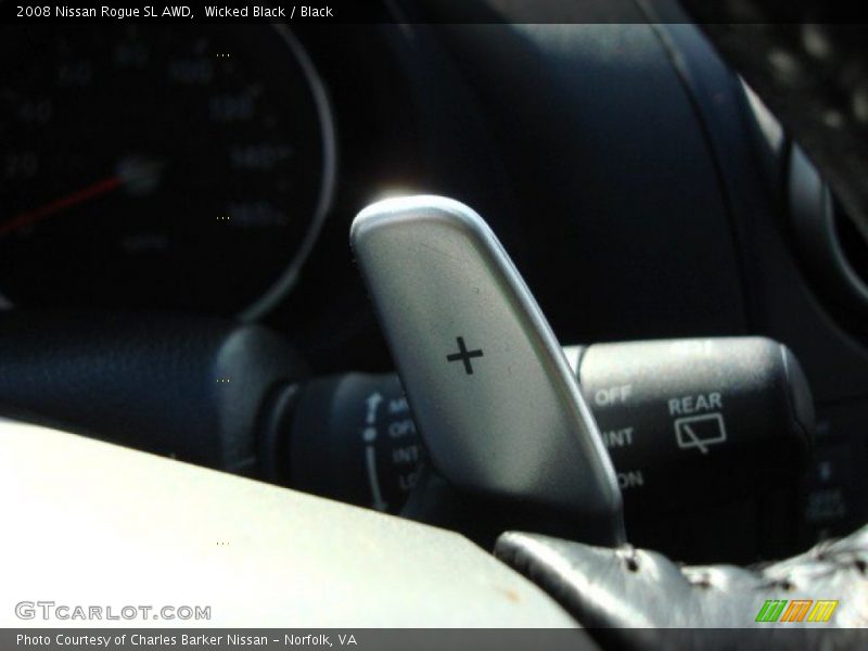 Wicked Black / Black 2008 Nissan Rogue SL AWD