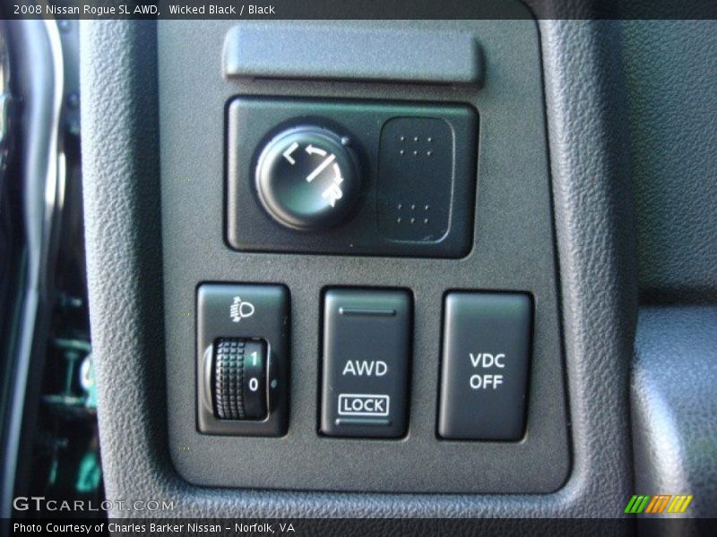 Wicked Black / Black 2008 Nissan Rogue SL AWD
