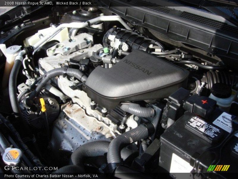 Wicked Black / Black 2008 Nissan Rogue SL AWD