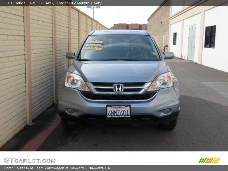Glacier Blue Metallic / Ivory 2010 Honda CR-V EX-L AWD