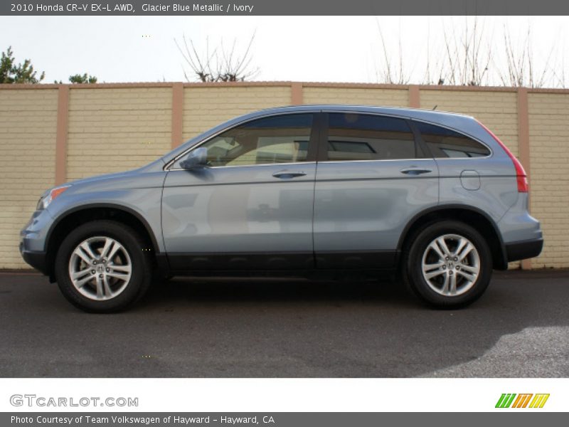 Glacier Blue Metallic / Ivory 2010 Honda CR-V EX-L AWD