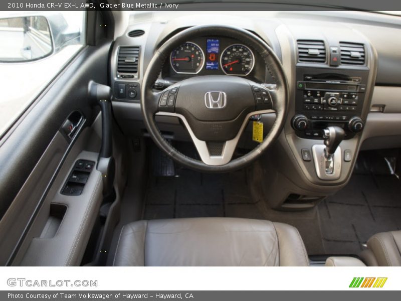 Glacier Blue Metallic / Ivory 2010 Honda CR-V EX-L AWD
