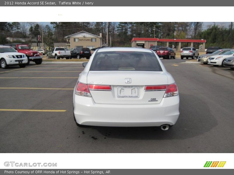 Taffeta White / Ivory 2012 Honda Accord SE Sedan