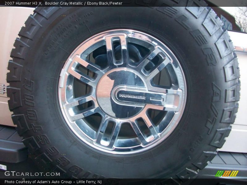 Boulder Gray Metallic / Ebony Black/Pewter 2007 Hummer H3 X