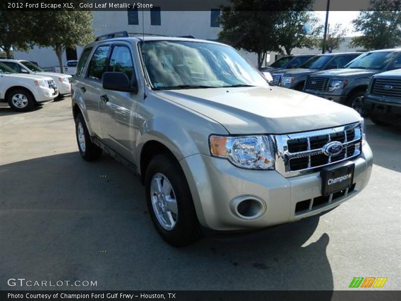 Gold Leaf Metallic / Stone 2012 Ford Escape XLS