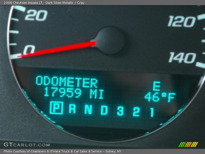 Dark Silver Metallic / Gray 2008 Chevrolet Impala LT