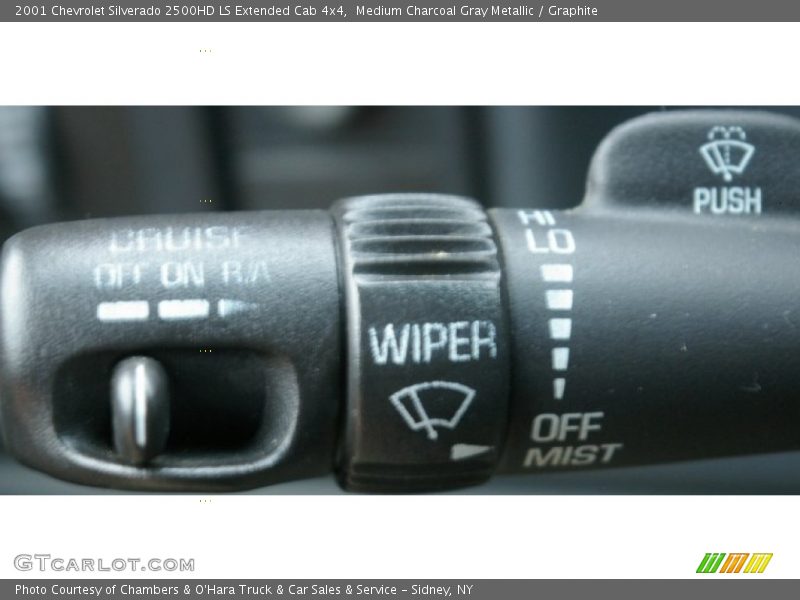 Medium Charcoal Gray Metallic / Graphite 2001 Chevrolet Silverado 2500HD LS Extended Cab 4x4