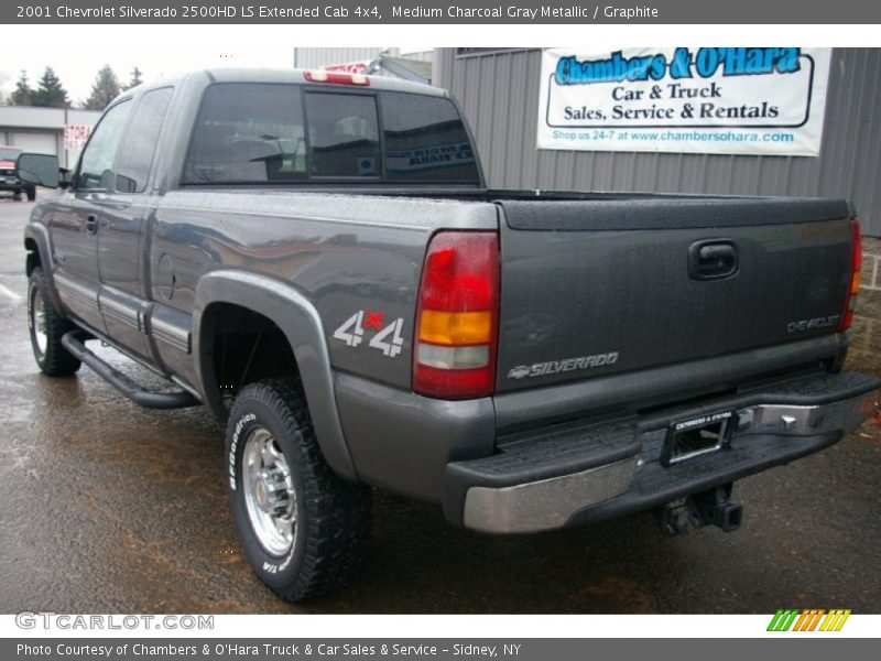 Medium Charcoal Gray Metallic / Graphite 2001 Chevrolet Silverado 2500HD LS Extended Cab 4x4