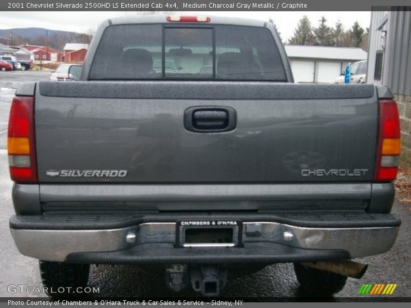 Medium Charcoal Gray Metallic / Graphite 2001 Chevrolet Silverado 2500HD LS Extended Cab 4x4